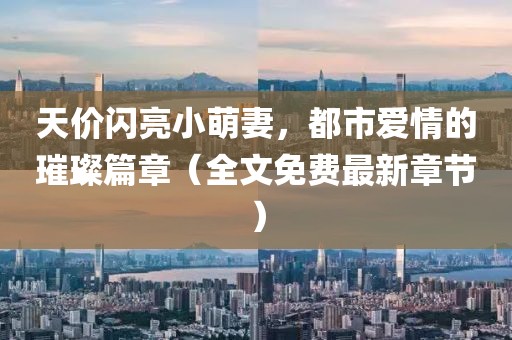 天價閃亮小萌妻，都市愛情的璀璨篇章（全文免費最新章節(jié)）