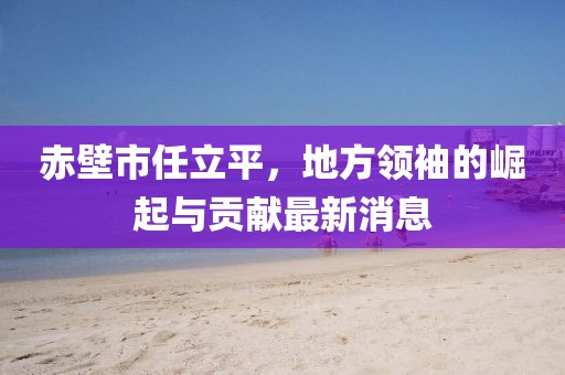 赤壁市任立平，地方領(lǐng)袖的崛起與貢獻最新消息